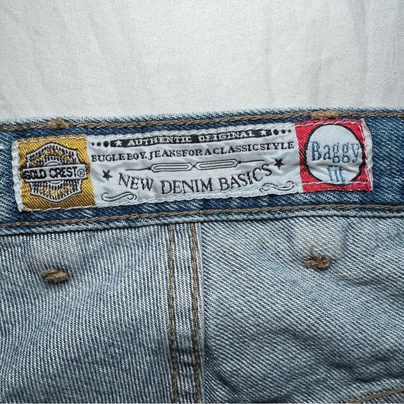 Bugle Boy Gold Label Baggy Fit Jeans Pleated 34 x 32 Y2K - Picture 4 of 7